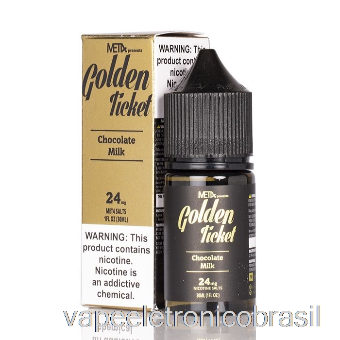 Vape Recarregável Golden Ticket - Sais Met4 - 30ml 48mg